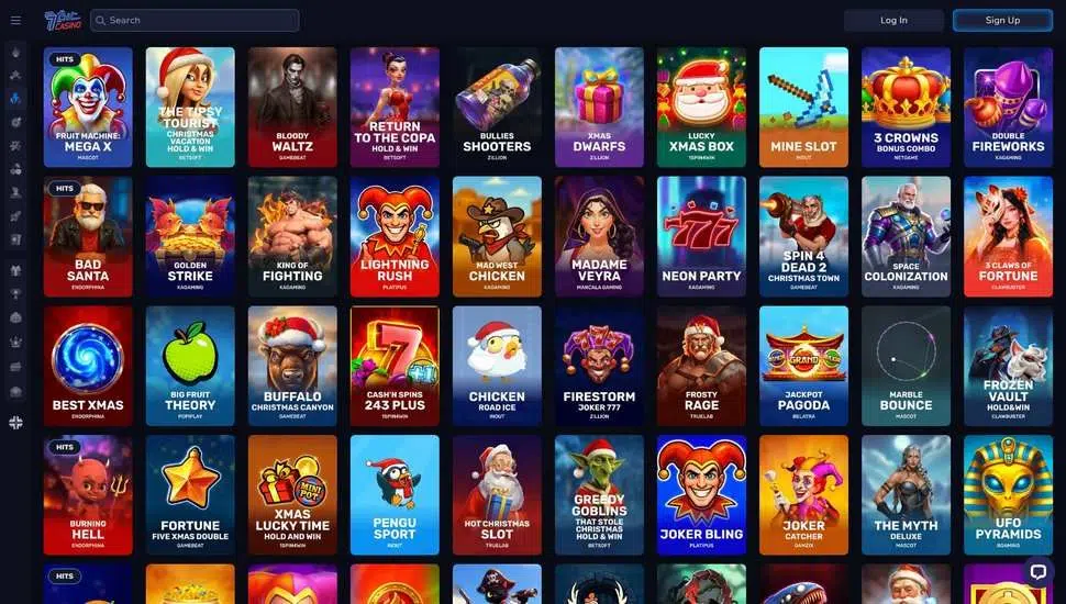 7bit Casino slots page screenshot