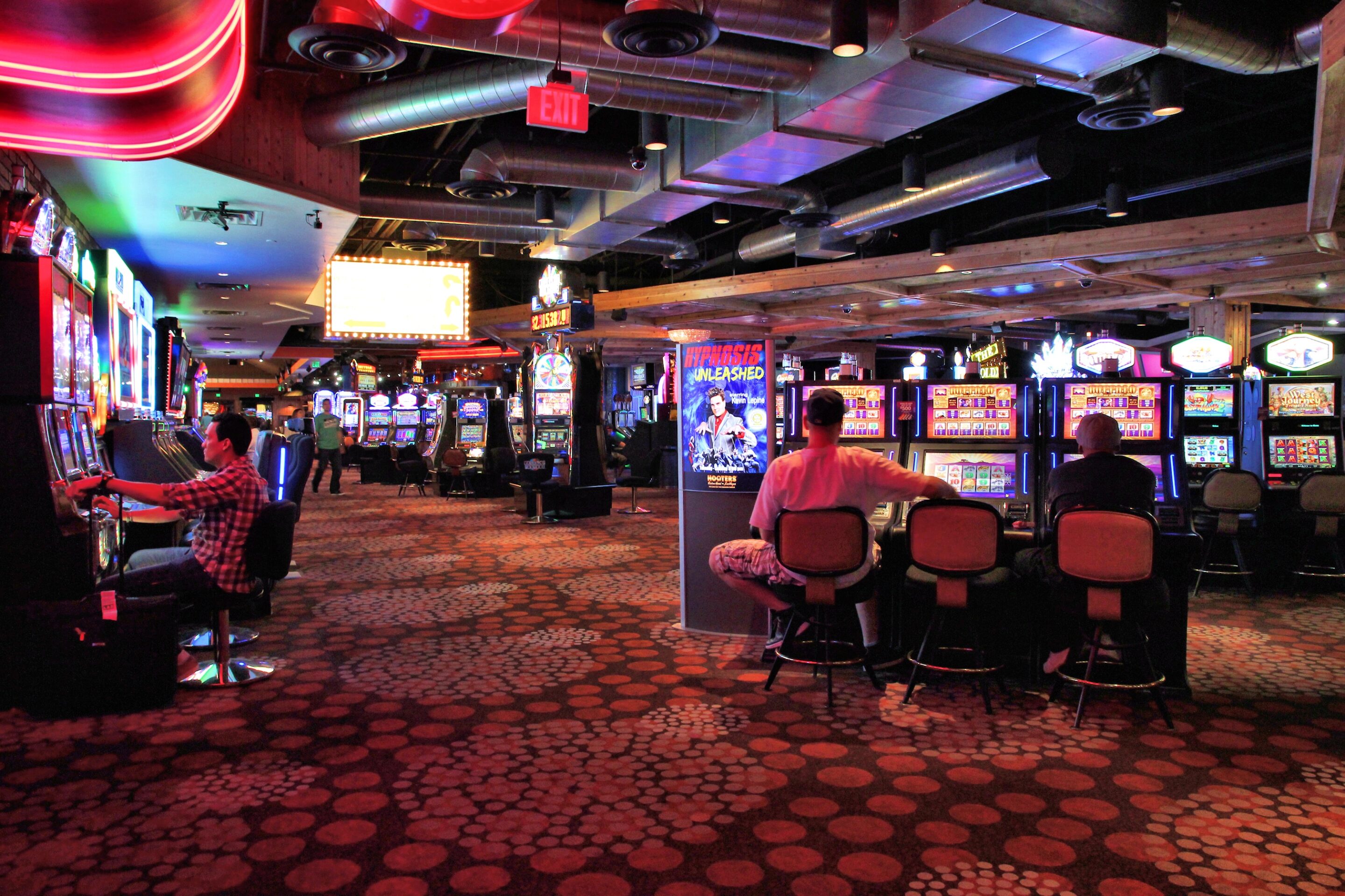 Casino slot machines representing online slot design and player experience