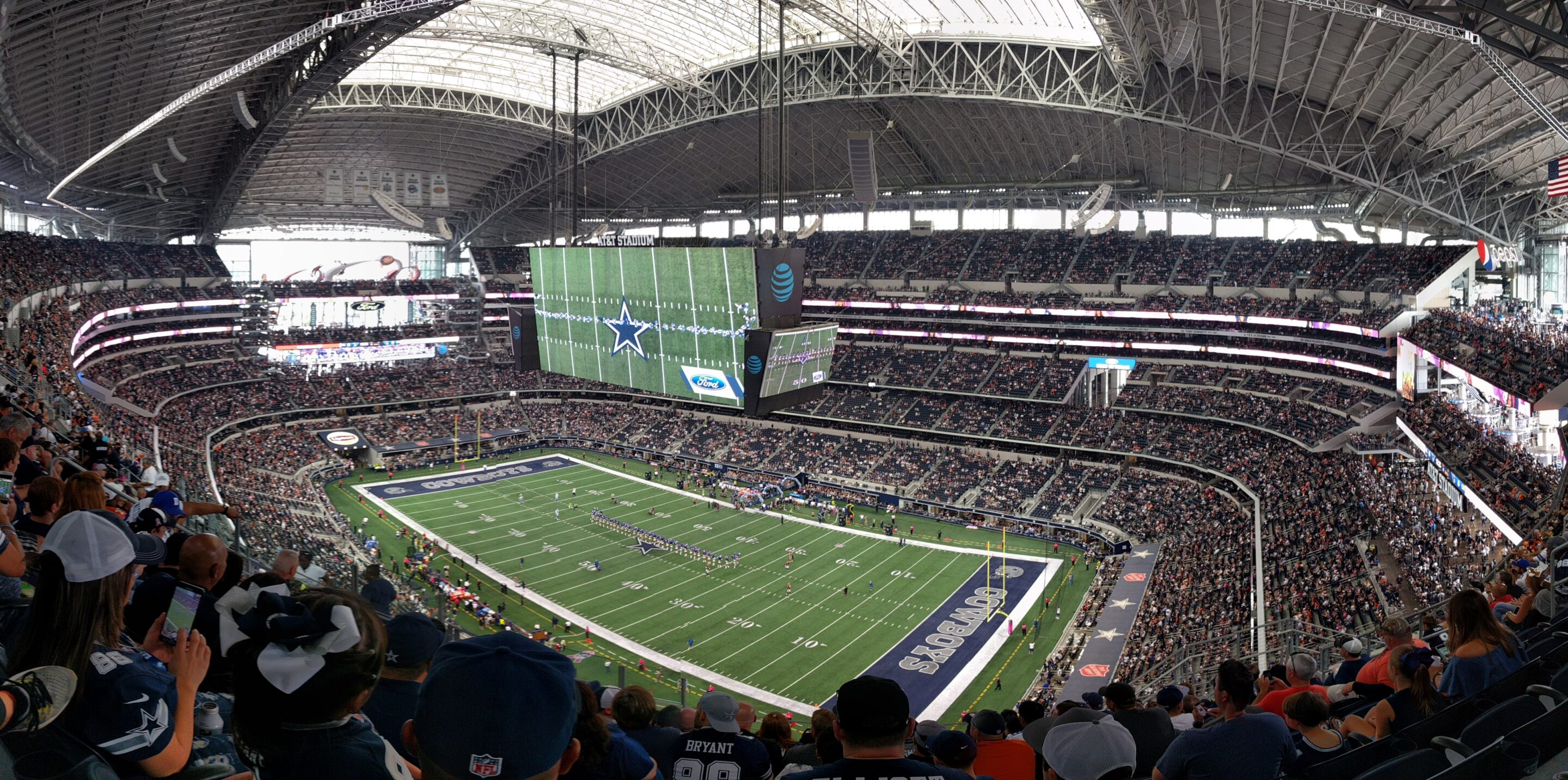 Interior view of AT&T Stadium in Arlington for Argentina vs Austria World Cup preview