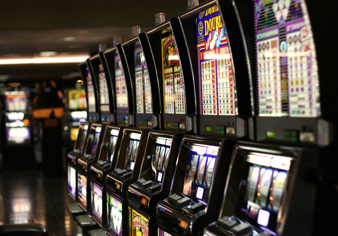 Casino slot machines representing the Stakelogic slot speed settlement