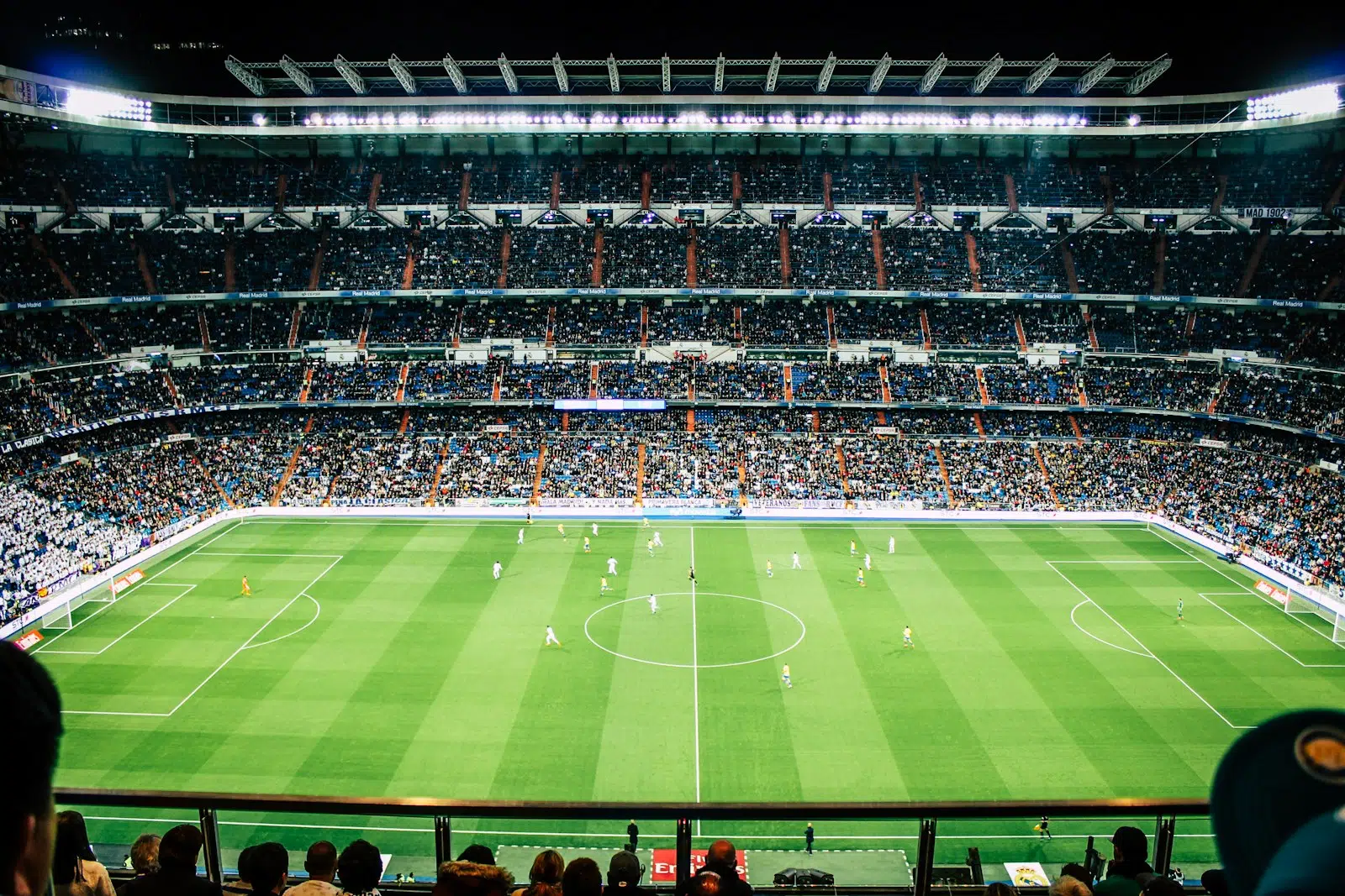 Crowded football stadium illustrating the USA and Paraguay World Cup match