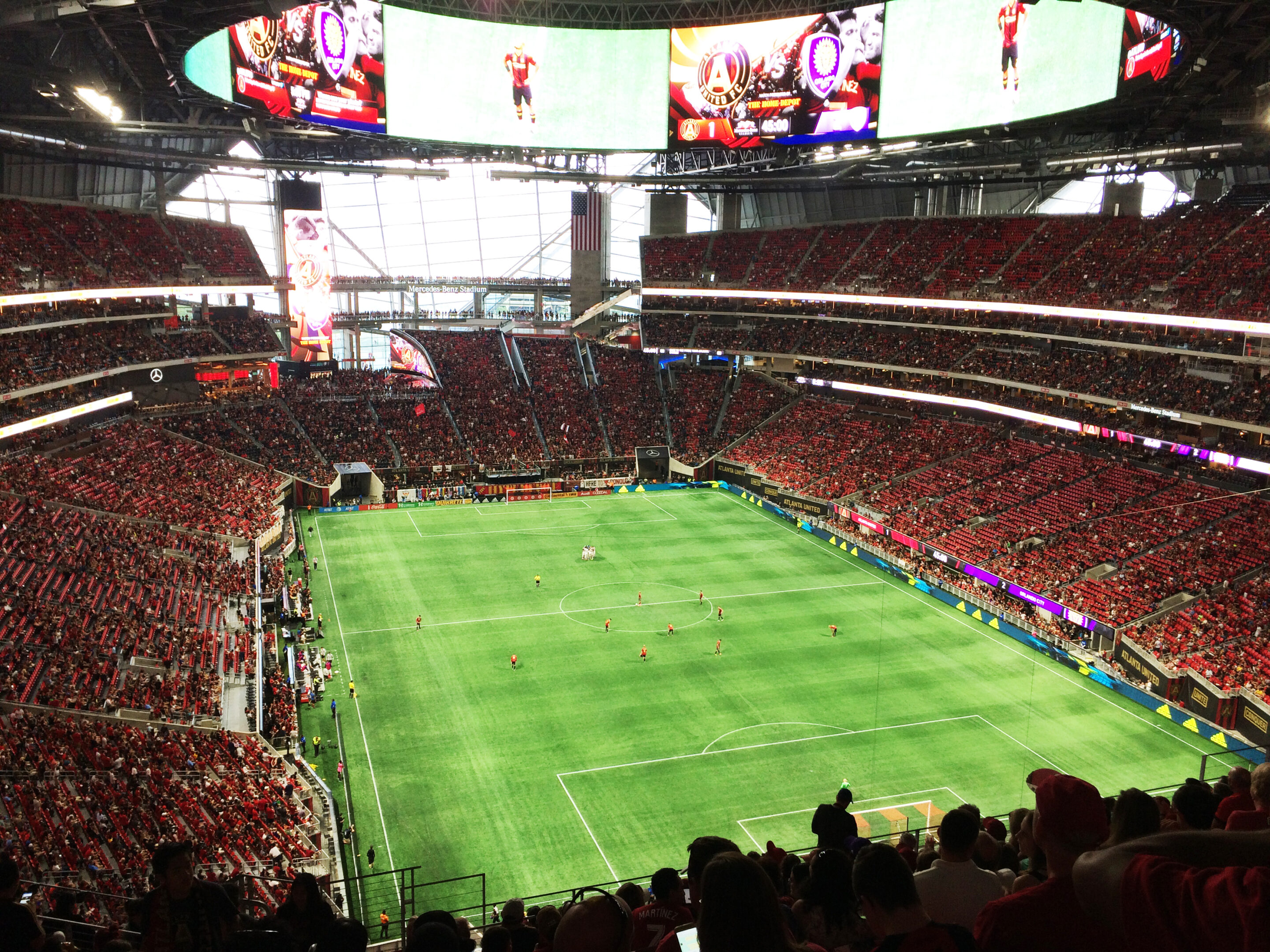 Soccer match at Mercedes-Benz Stadium in Atlanta for Argentina vs Egypt World Cup preview