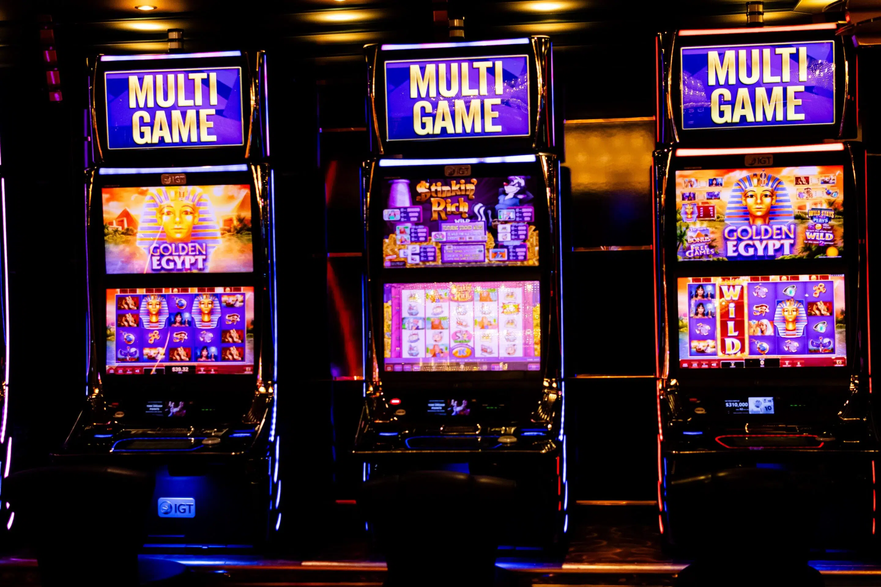 Casino slot floor representing Arizona unlicensed gambling enforcement