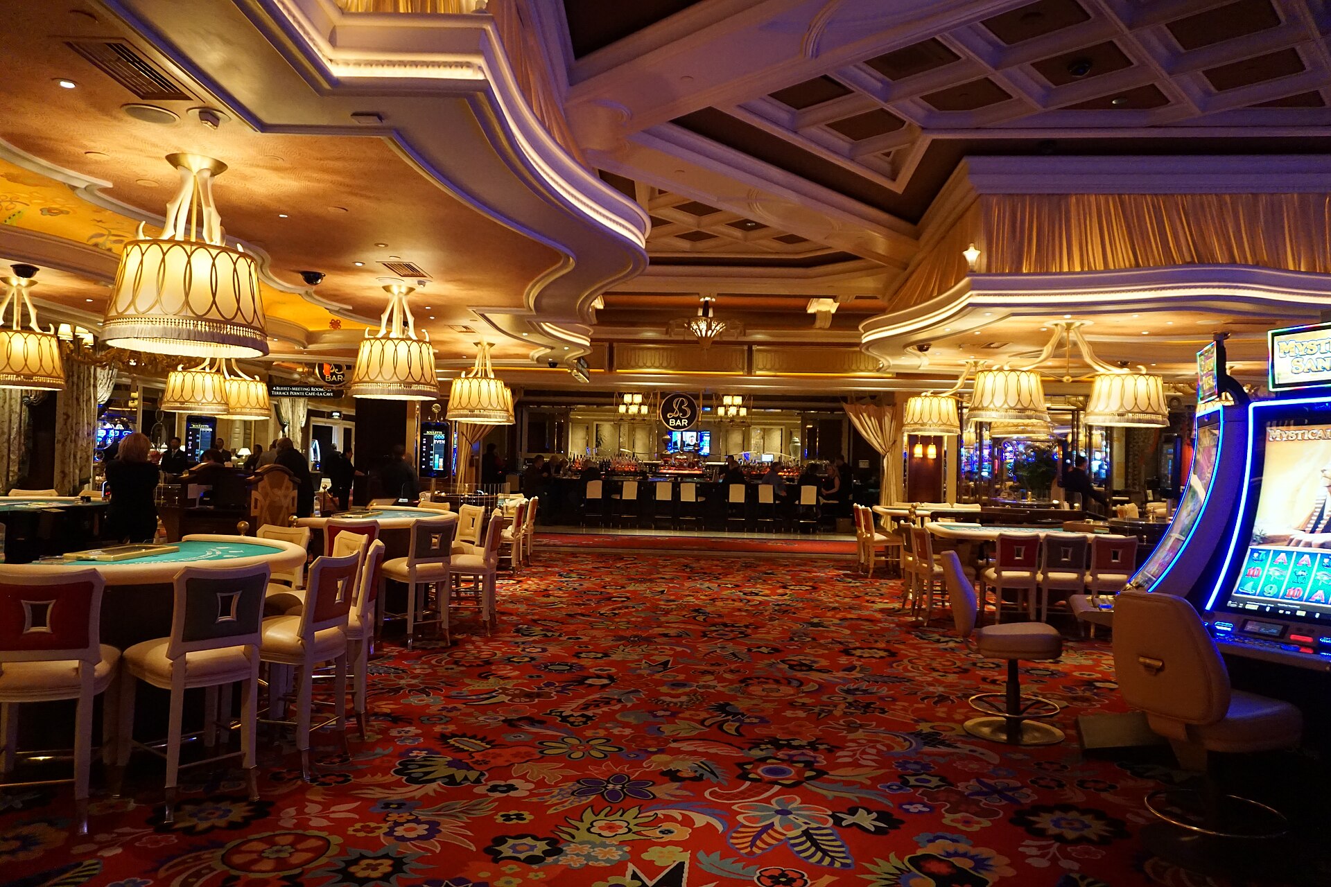 Casino floor representing Australia's scambling taskforce fake casino warning