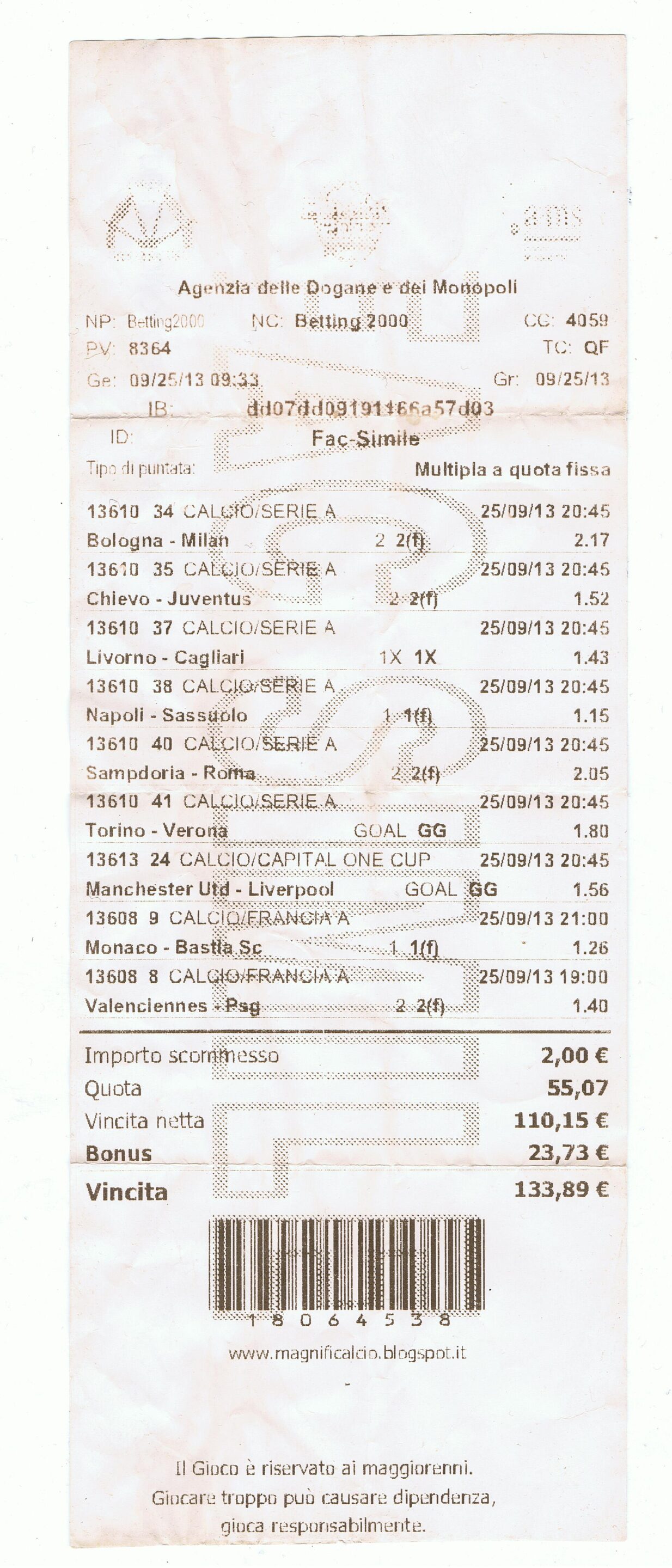 Sports betting tickets representing the need to avoid rumor bets