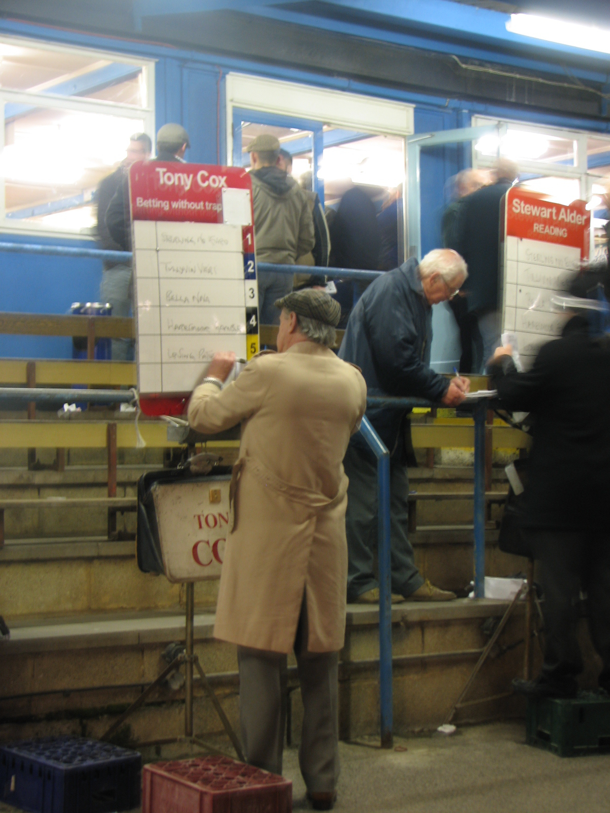 Bookmakers board representing a betting turnover levy