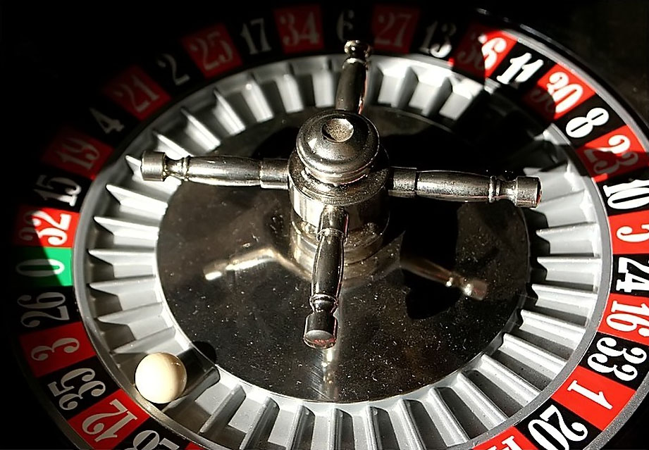 Roulette chips representing betting units and stake size