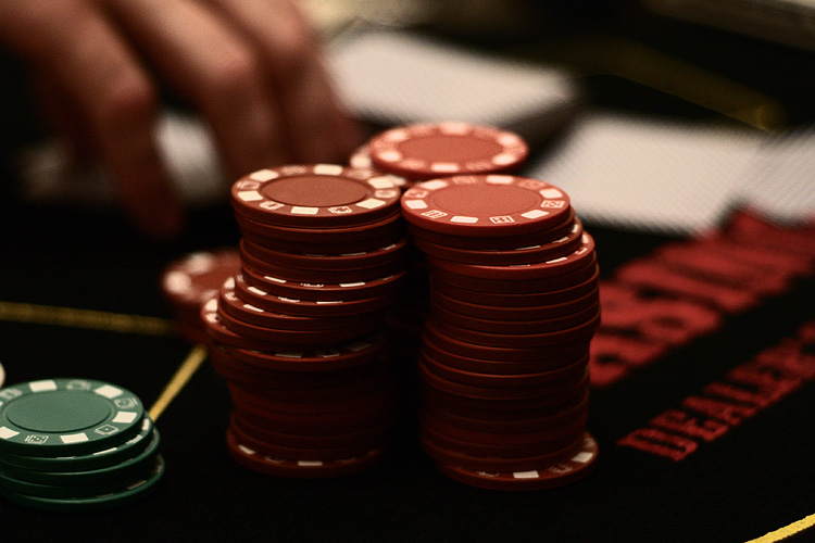 Gambling chips representing Brazil betting revenue and World Cup wagering growth