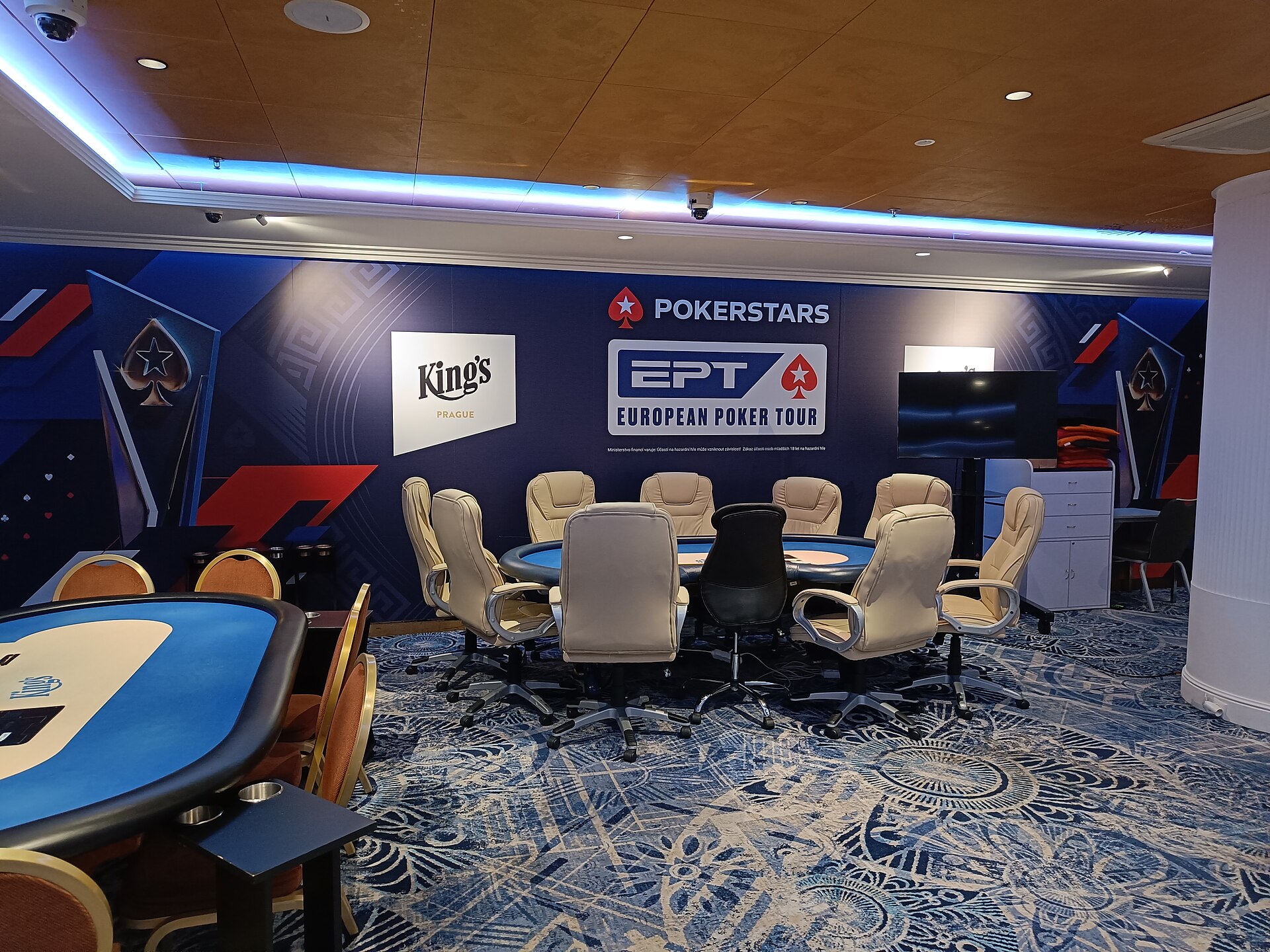 Prague casino interior representing the Czech IRIS gambling model and shared player-risk data
