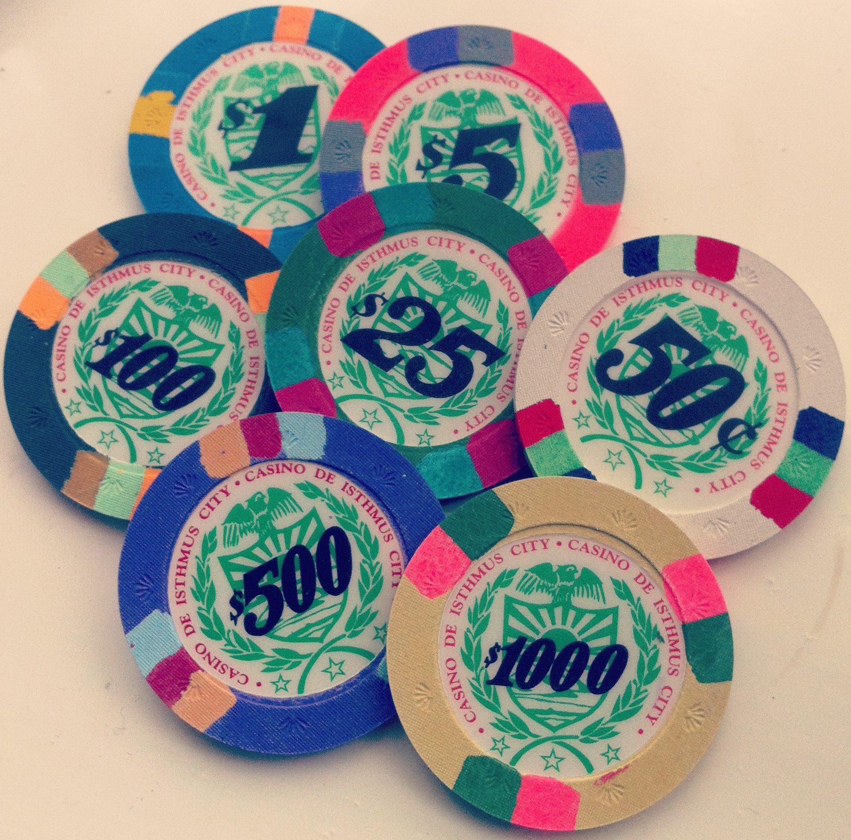 Casino chips representing an Alberta online casino first deposit checklist