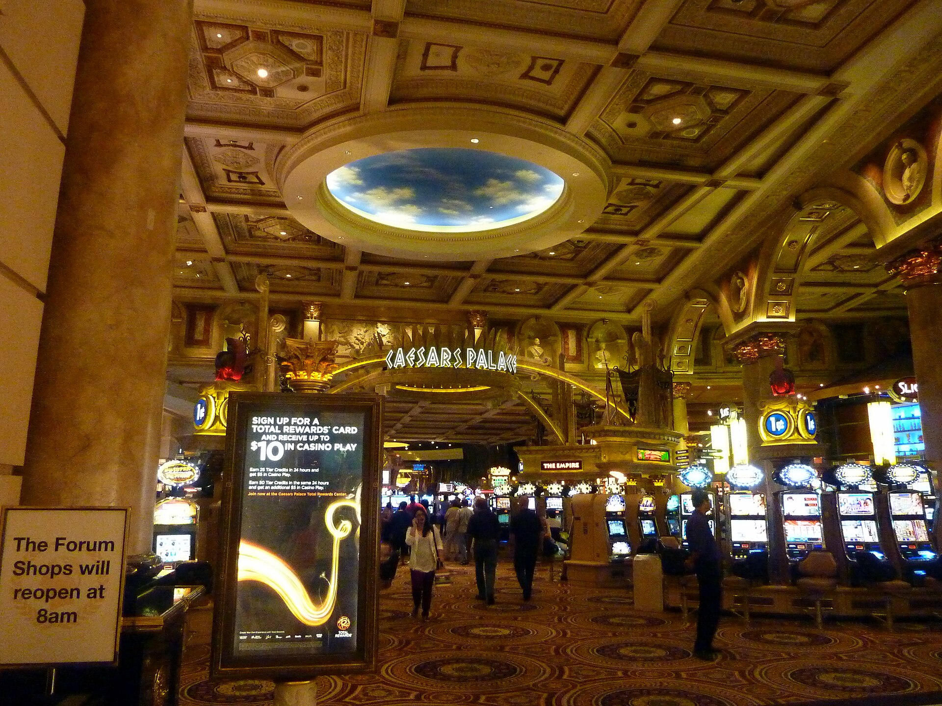 Casino slot floor representing an eight-bet session limit for gambling control