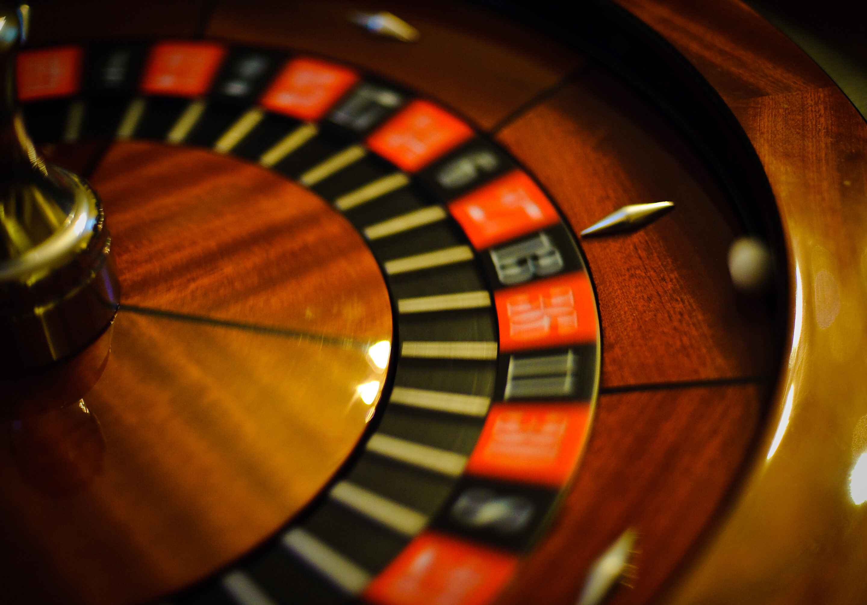 Roulette wheel representing gambling ad breaks and impulse betting decisions