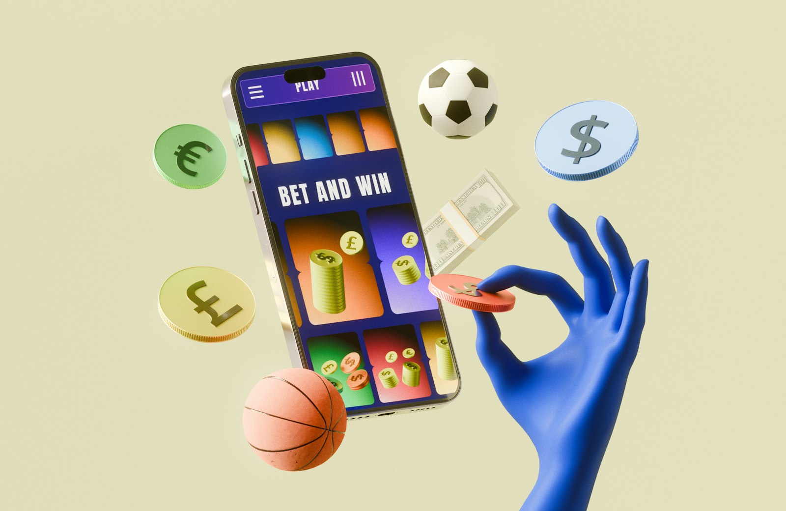 Online sports betting app concept representing gambling ad certification