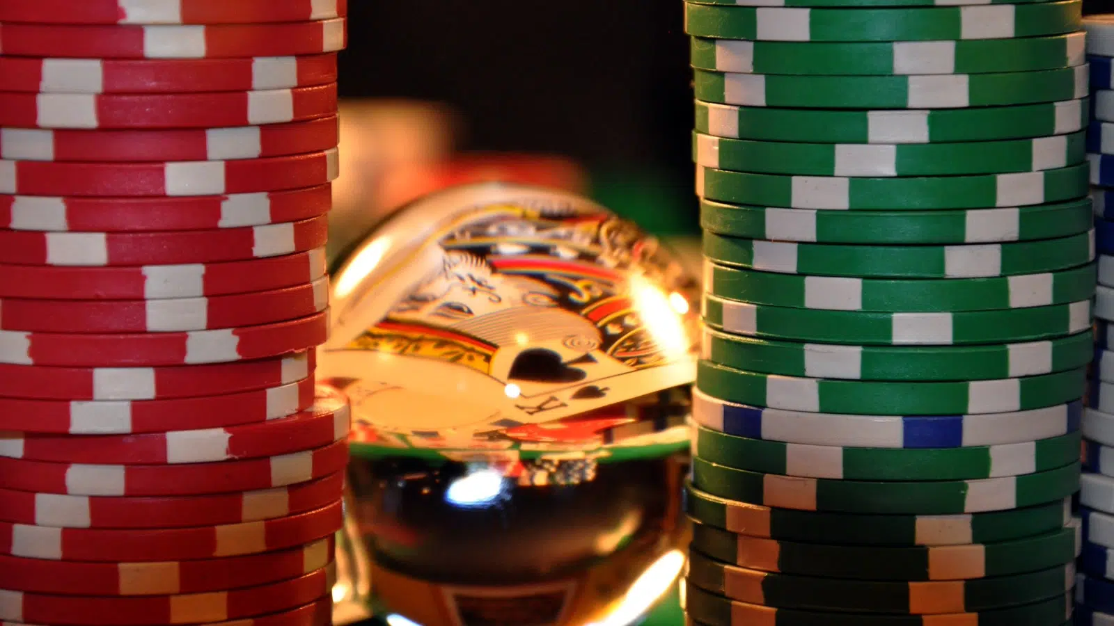 Casino tokens representing illegal gambling site blocking