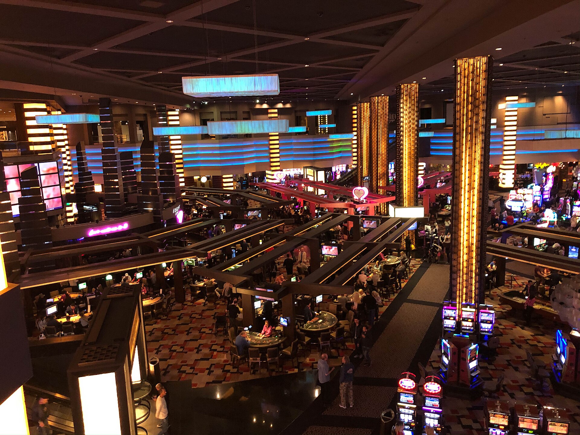 Casino slot floor representing a manual gambling limit when account tools go offline