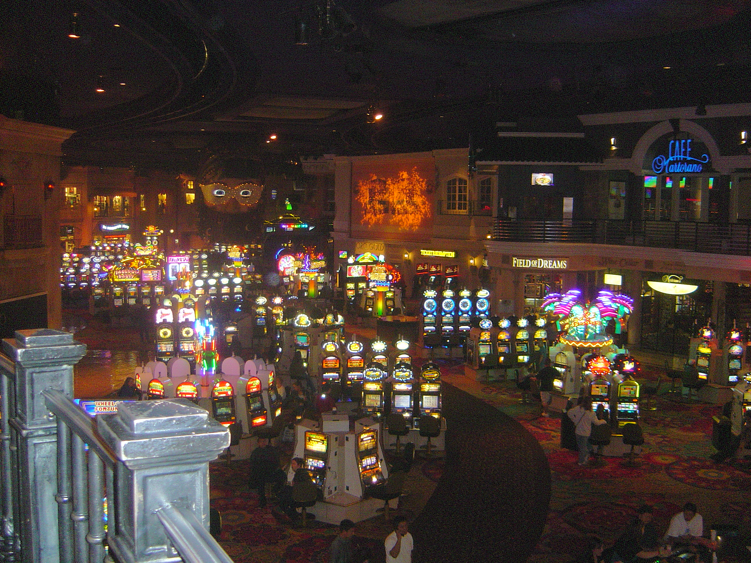 Casino interior representing online gambling reality checks and session reminders