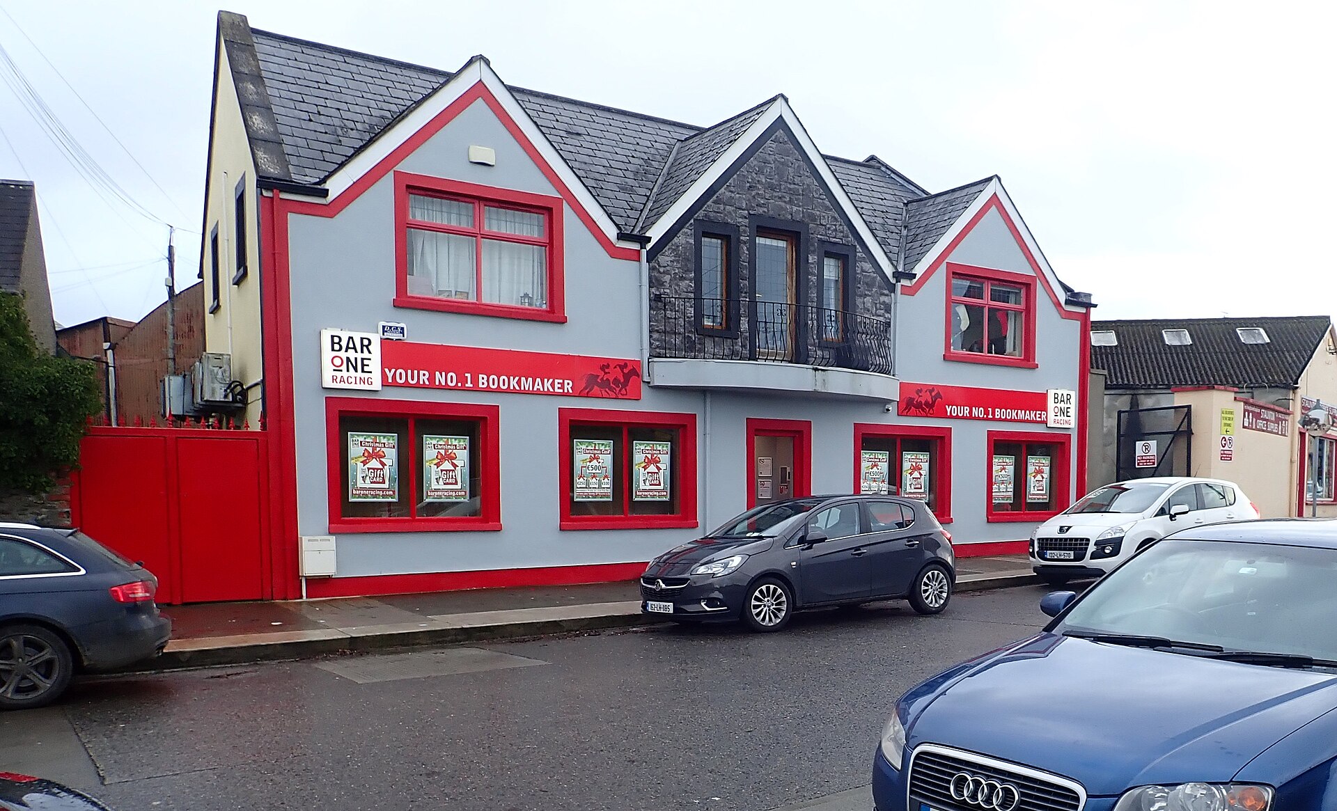 Betting shop exterior representing paid World Cup betting tips