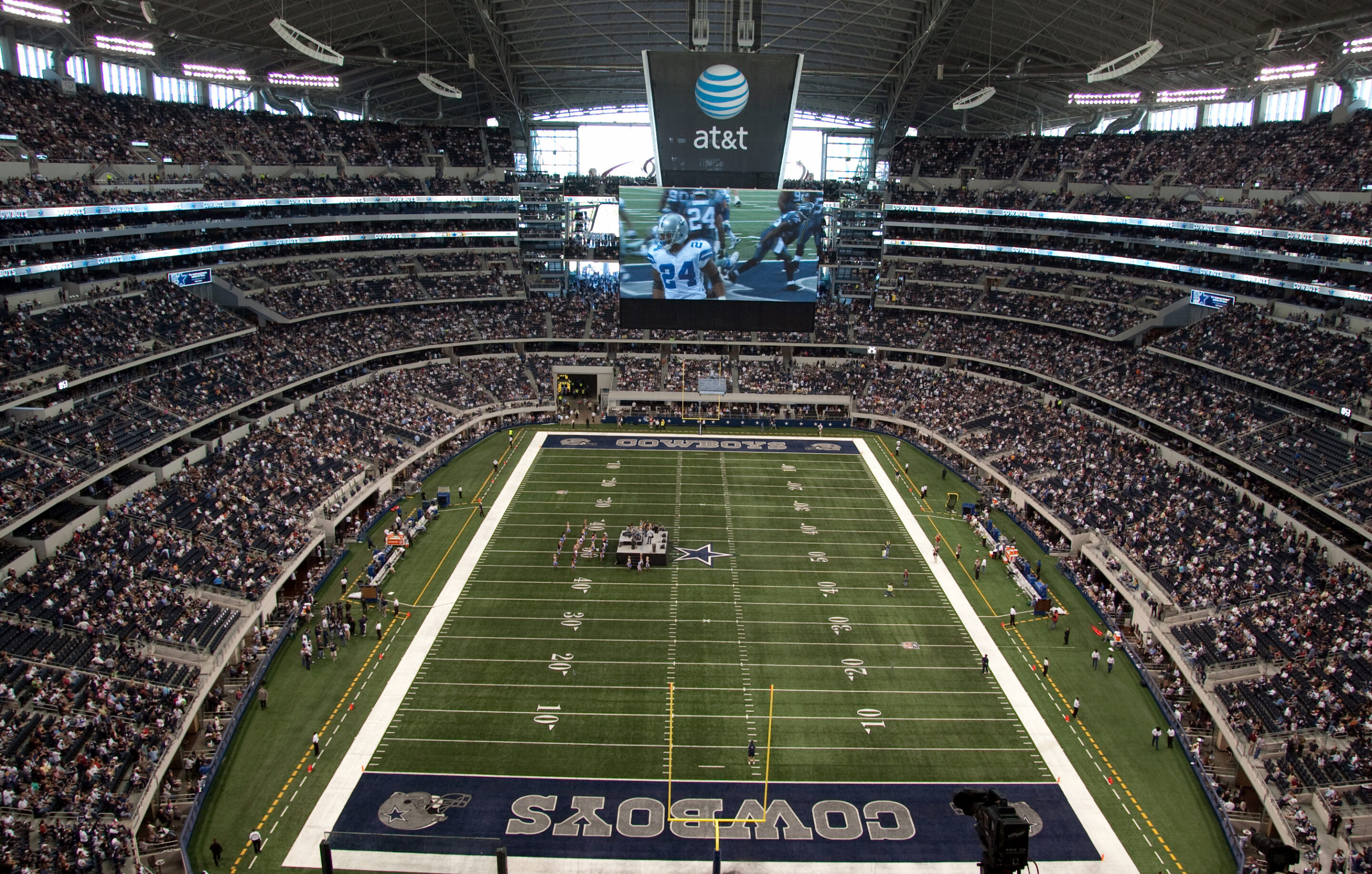 Interior field view of Dallas Stadium in Arlington for Portugal vs Spain World Cup preview