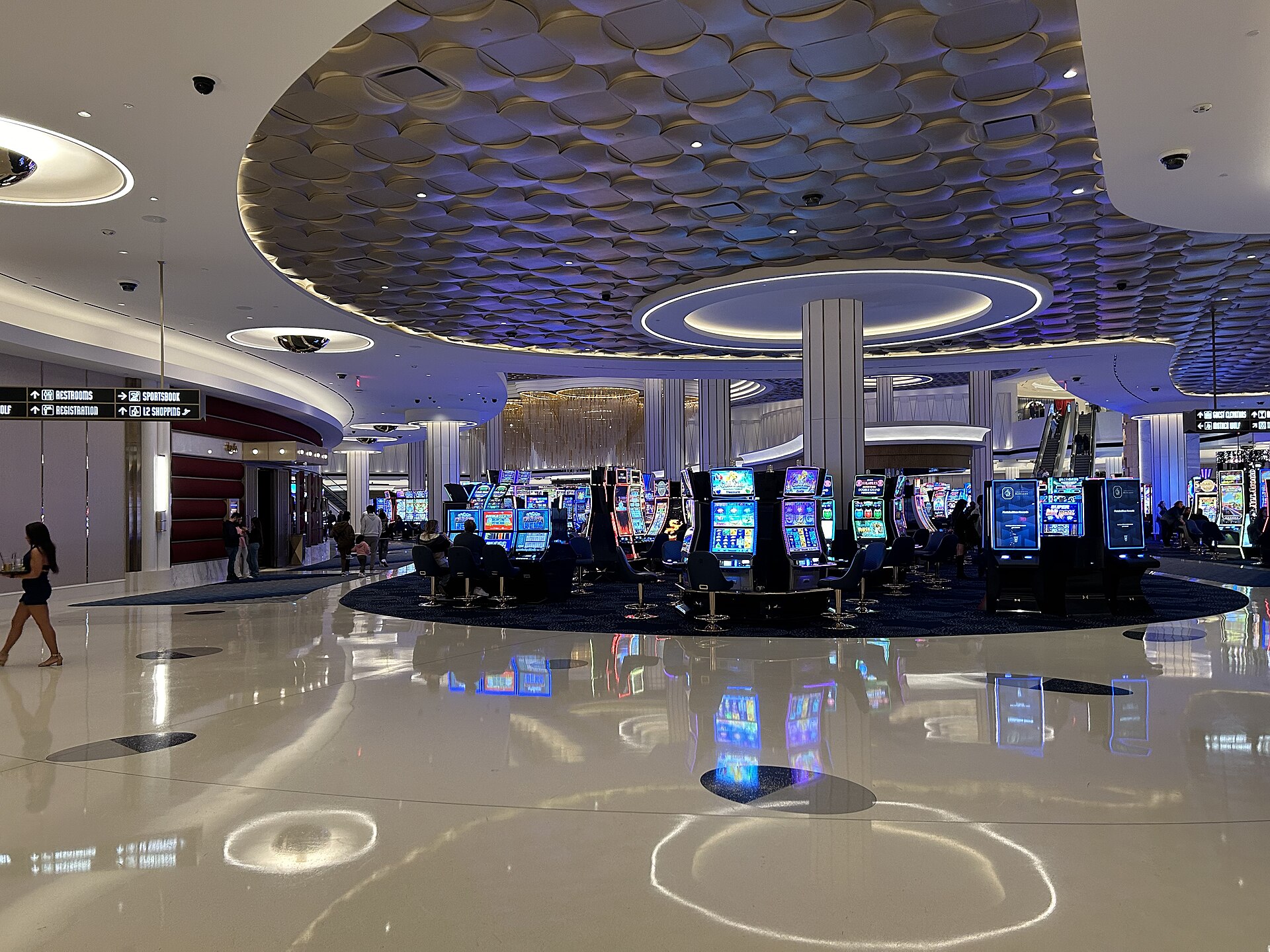 Casino floor representing RevShare gambling affiliates and revenue incentives