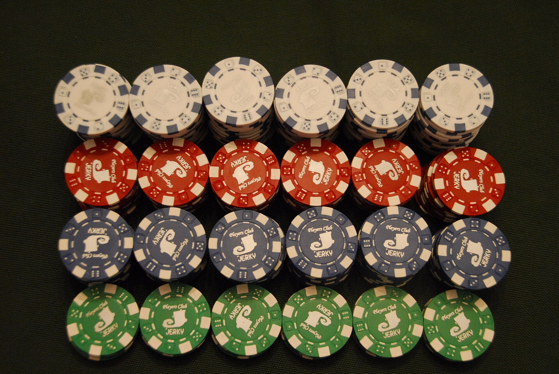 Casino chips representing suspicious matter reports in gambling AML
