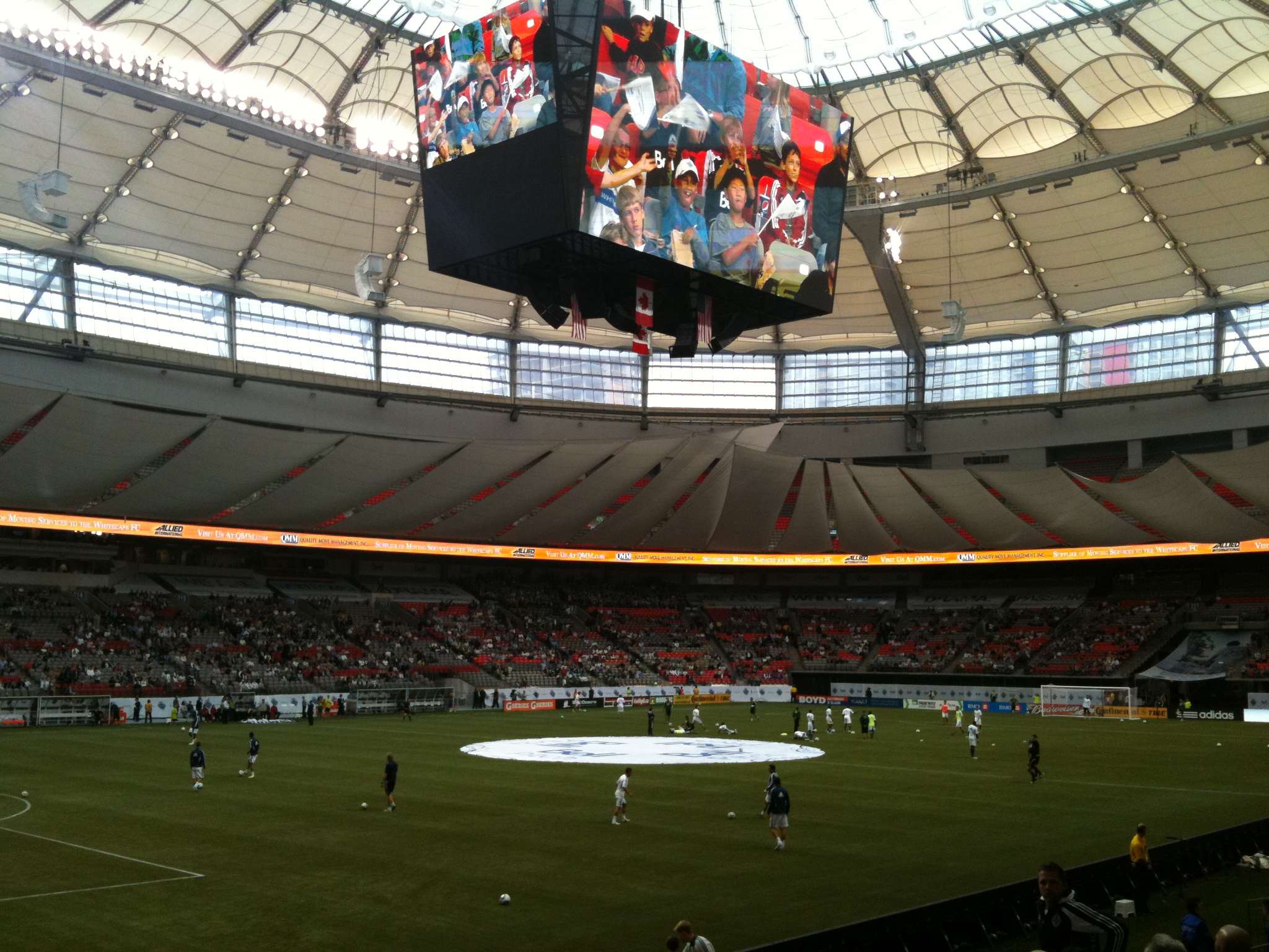 BC Place configured for soccer ahead of Switzerland vs Colombia World Cup preview