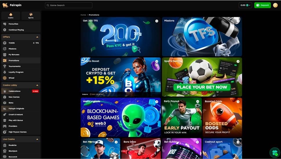 Fairspin promotions