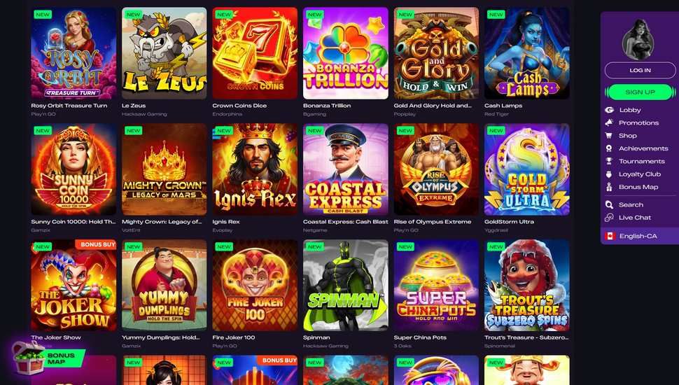 GlitsSpin casino slots page