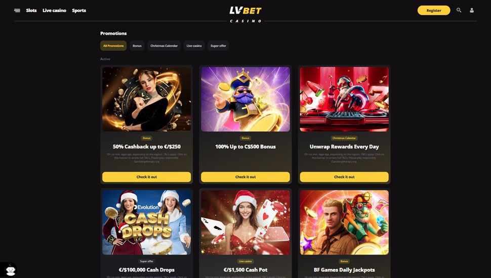 LVbet promotions