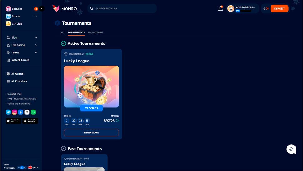 Monro tournaments