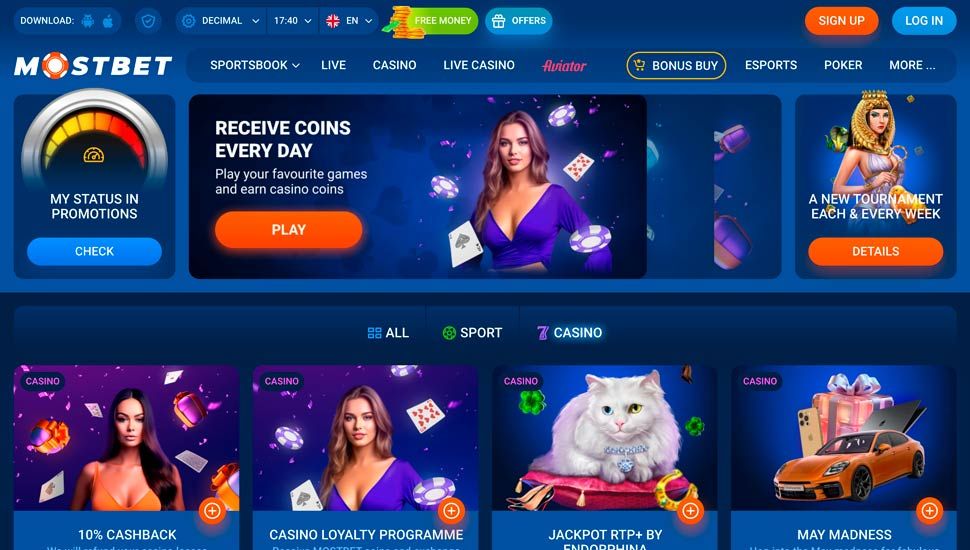 mostbet casino bonuses