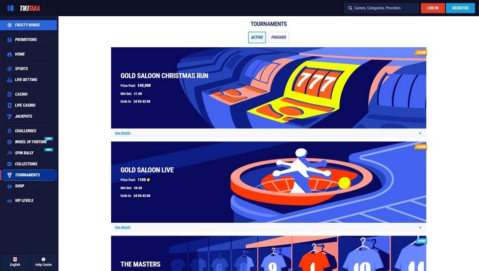 Tikitaka casino tournaments page