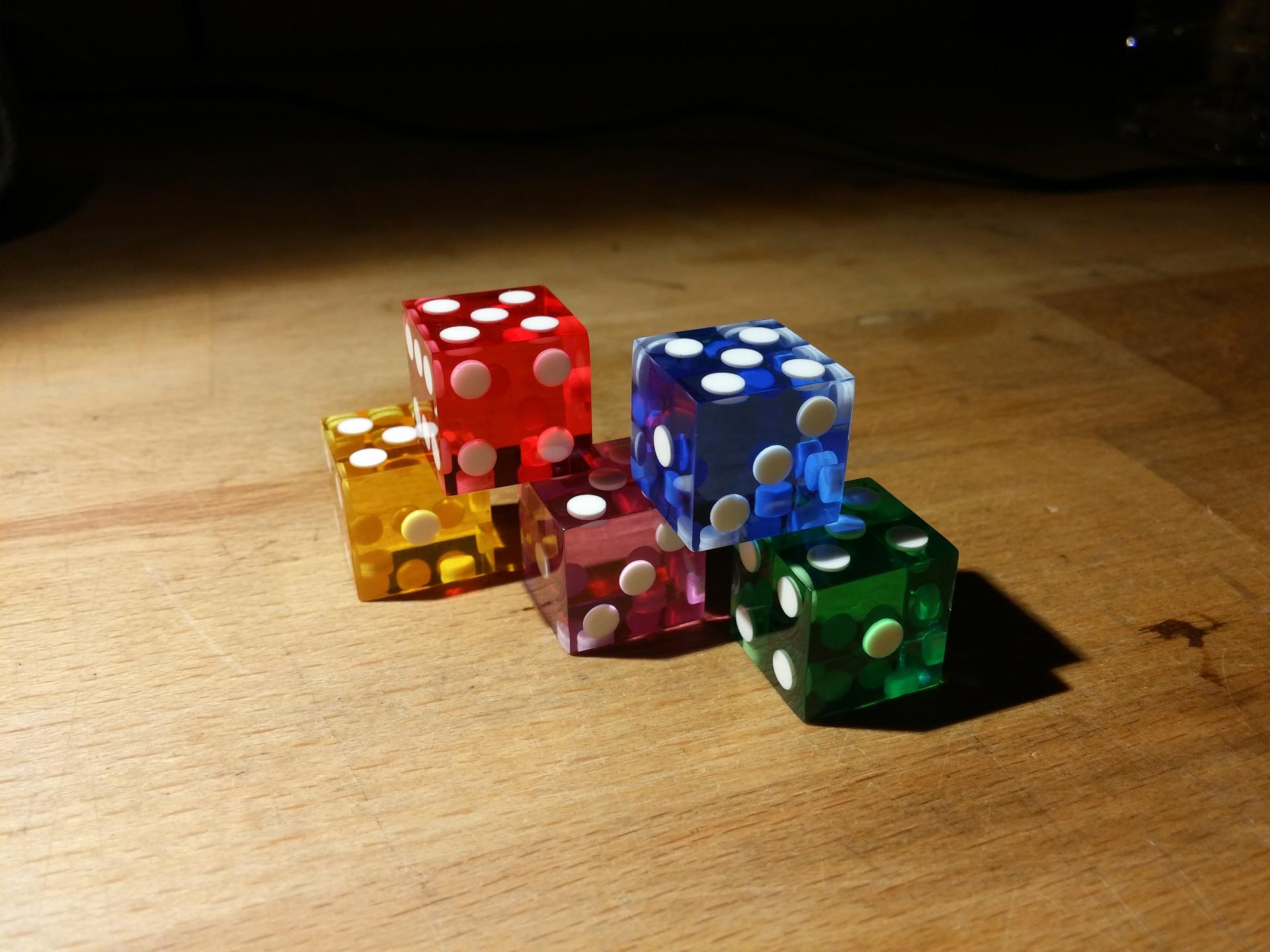 Casino dice representing a regulated iGaming market and gambling rules