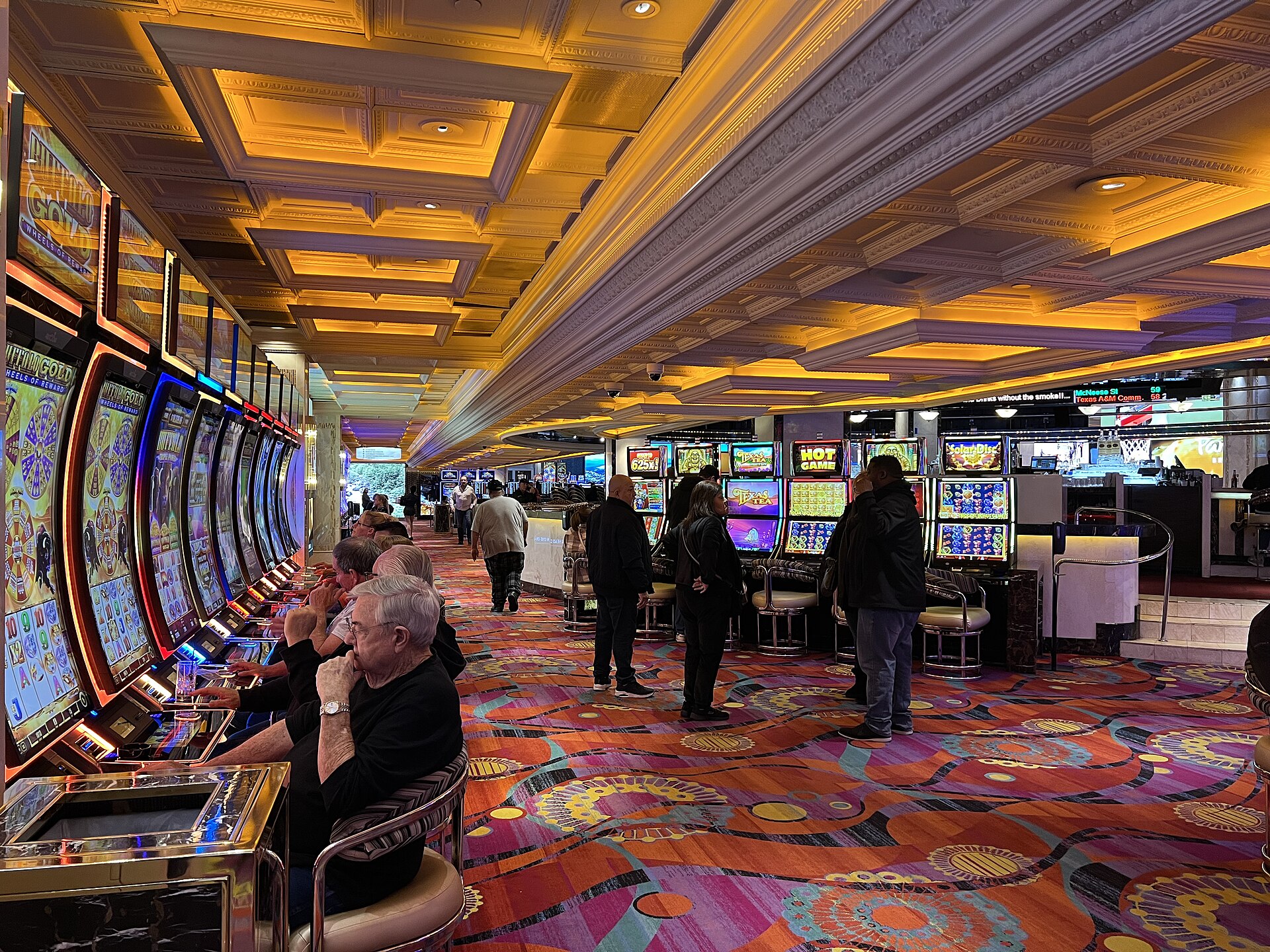 Casino gaming machines representing the YourPlay outage and poker-machine limit checks