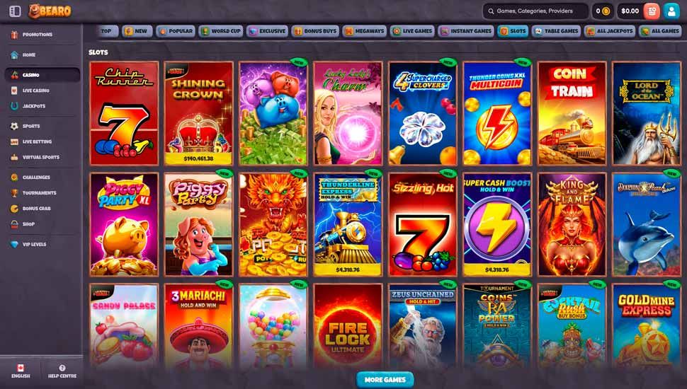 Bearo Casino slots