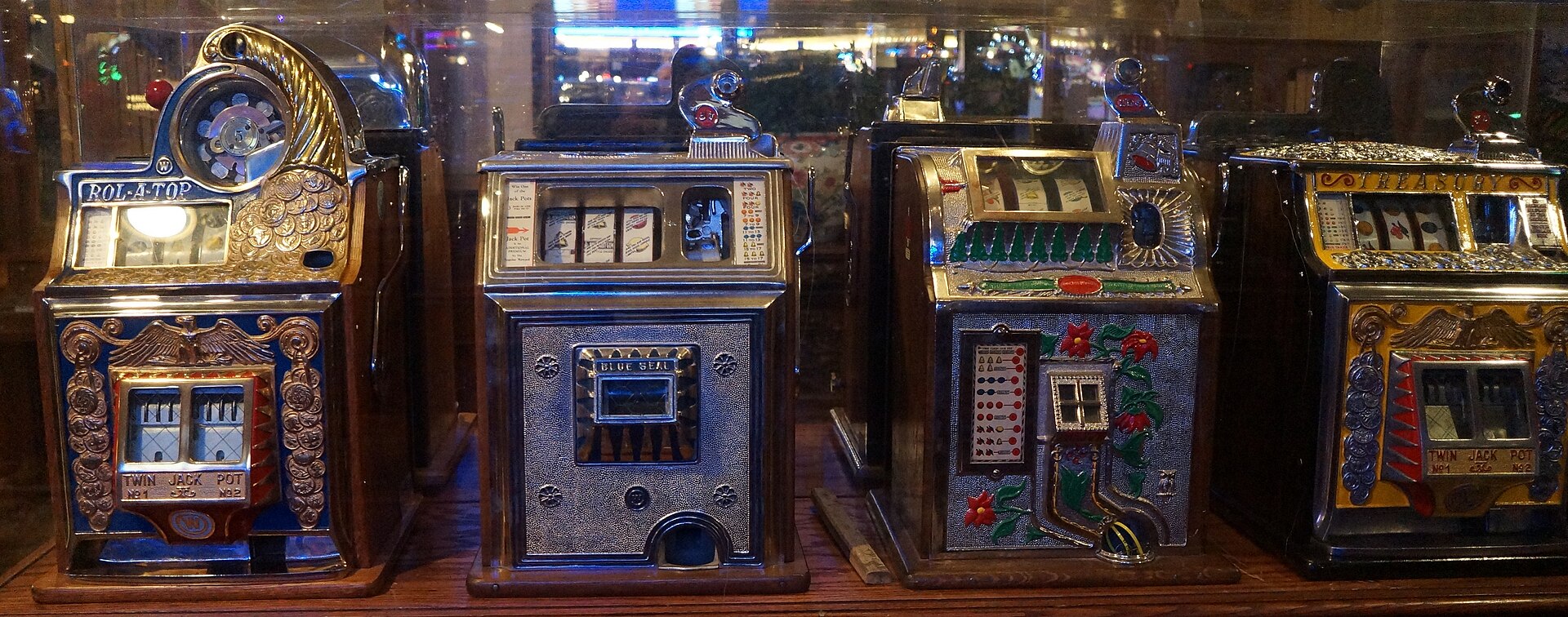 Casino slot machines representing a gambling cooling-off period