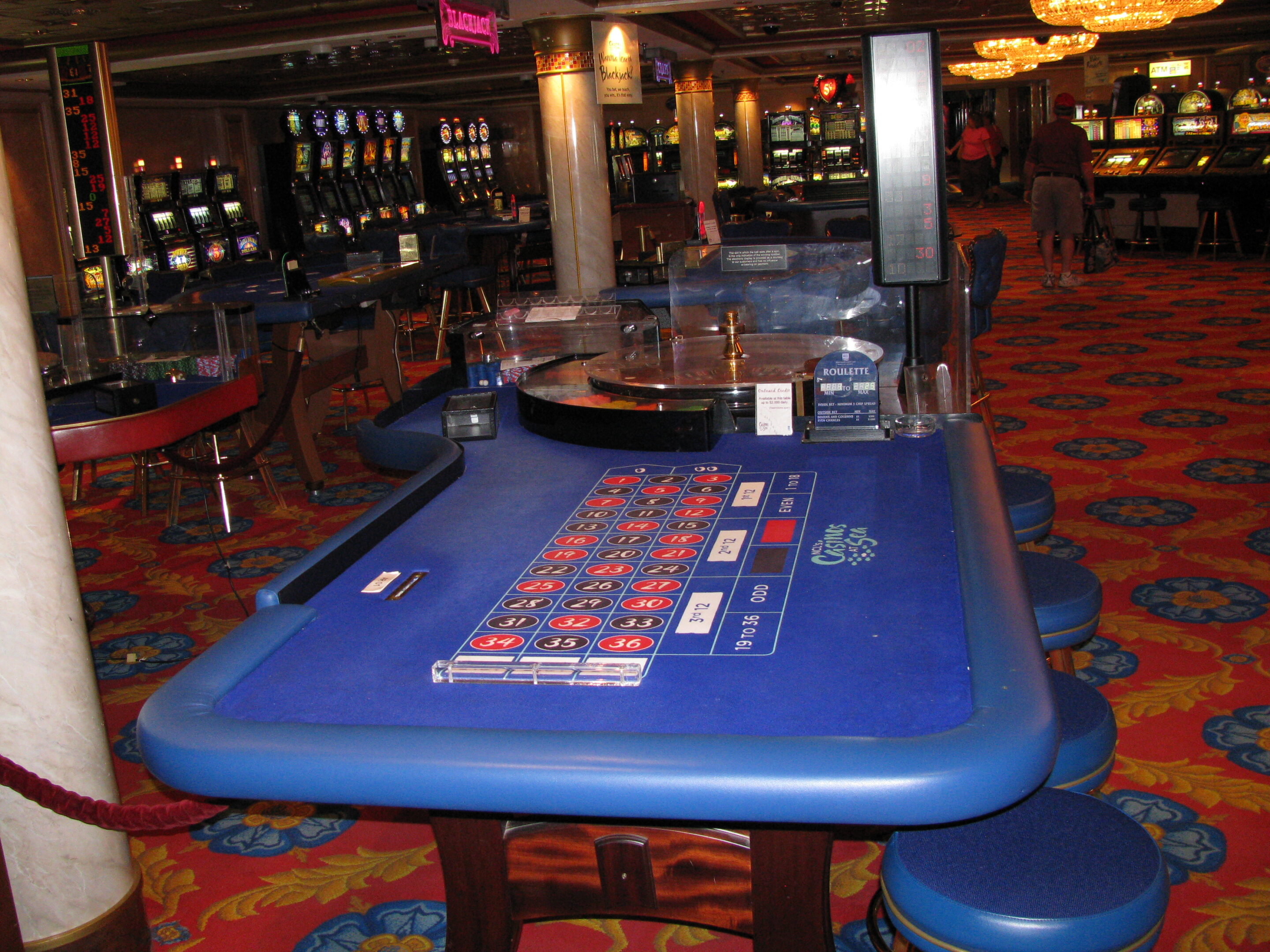 Roulette table in a casino representing Rwanda Forzza licence suspension over casino-style games