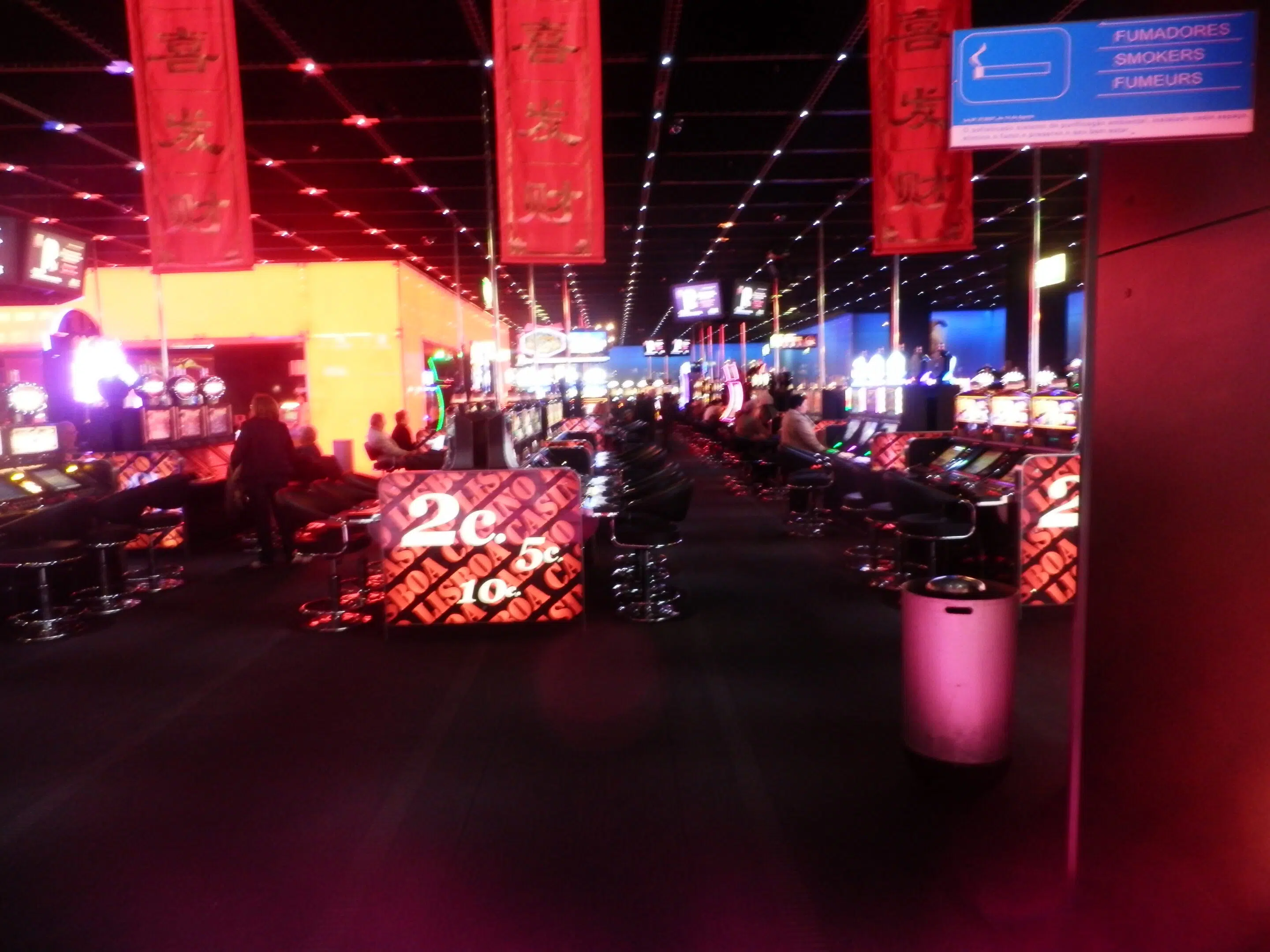 Casino floor representing gambling ad frequency capping