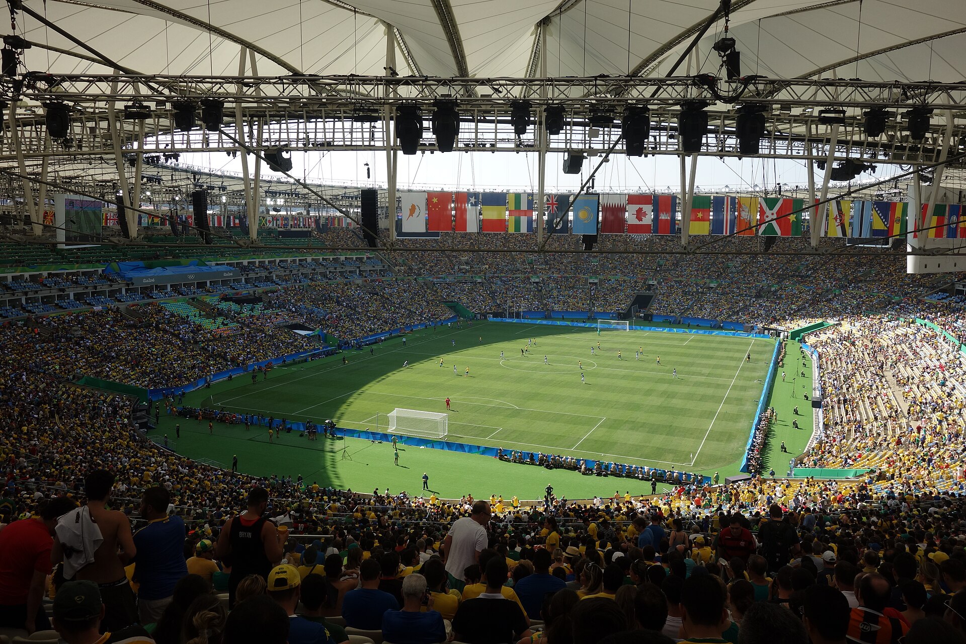 Brazil football match at Maracana Stadium representing the country's betting market