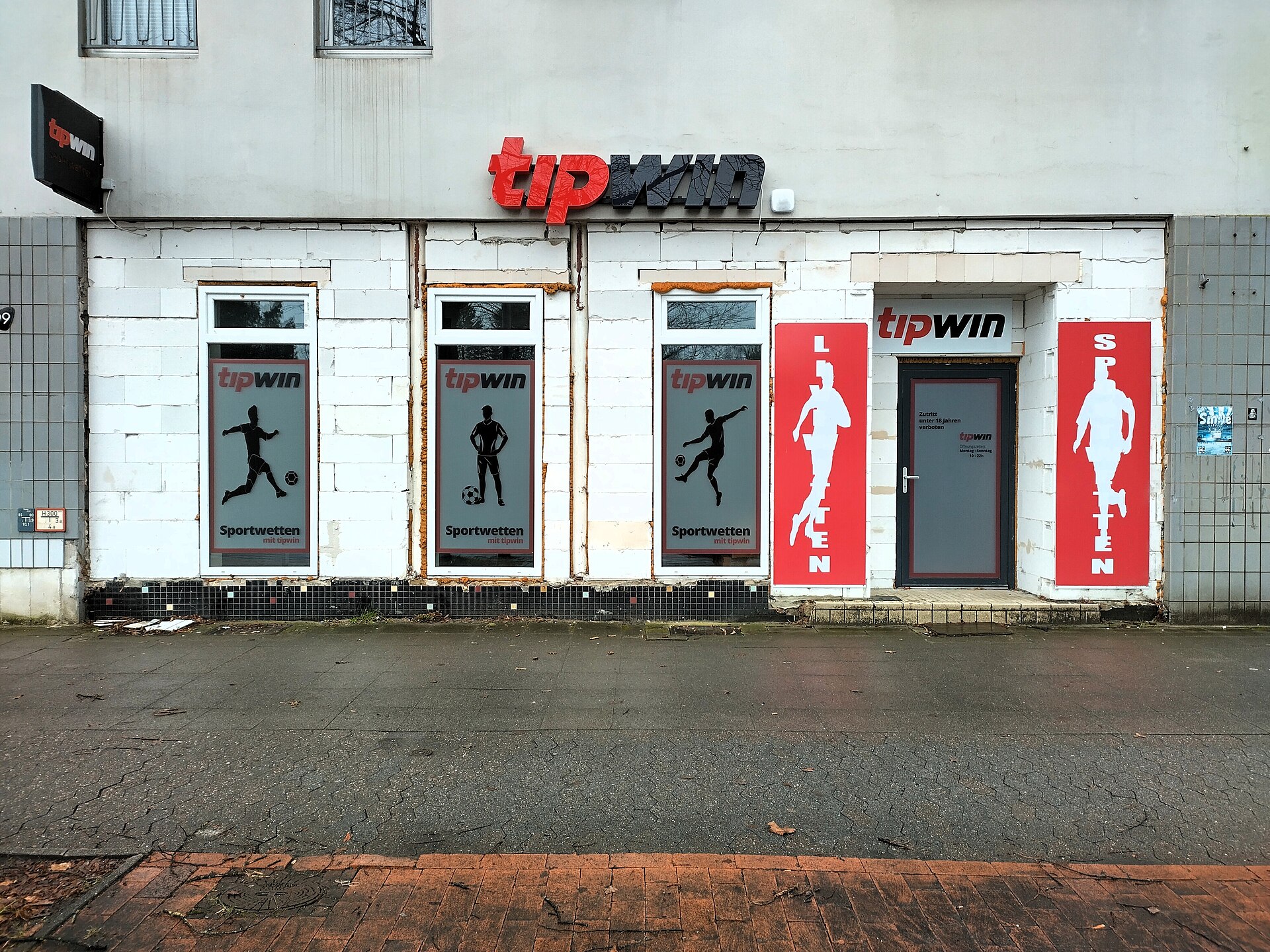 Tipwin sports betting shop storefront in Hannover