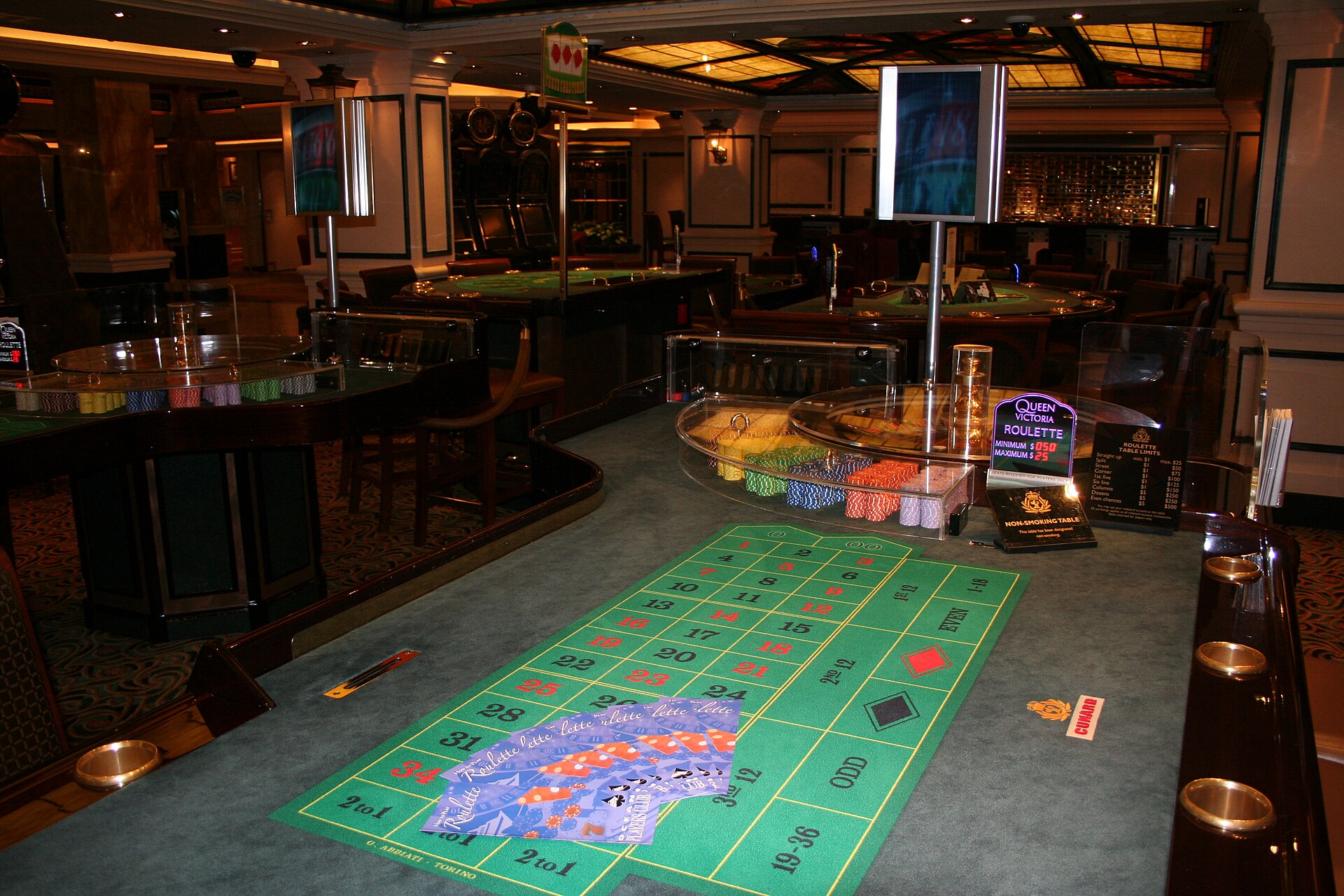 Roulette wheel and casino chips representing gambling regulation