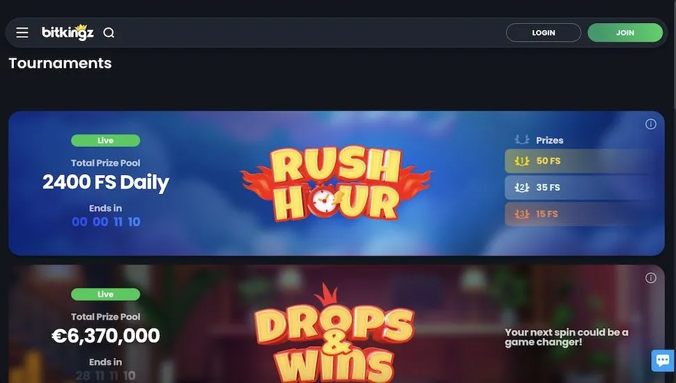 Bitkingz Tournaments