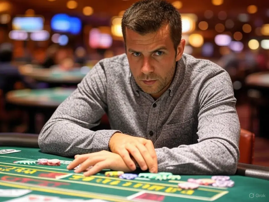 Players employing strategic decisions at a bustling Blackjack table, highlighting engagement and tactics.