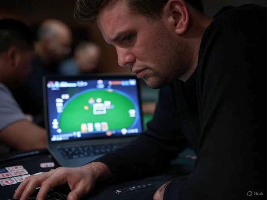 The digital poker table, a battlefield of strategy and skill.