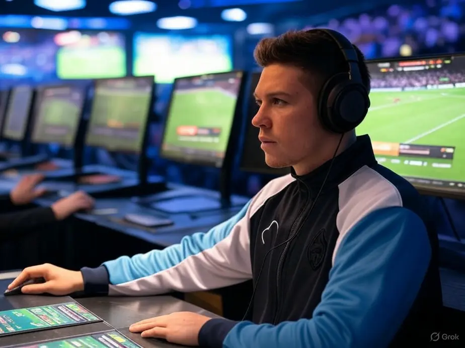 The electrifying atmosphere of a live esports tournament, showcasing the viewer fascination with dominant titles.