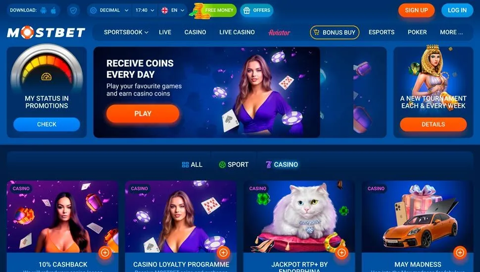 mostbet casino bonuses