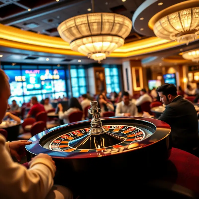 An ensemble of 19th-century players engaging in a game of roulette, showcasing the game’s historical significance.