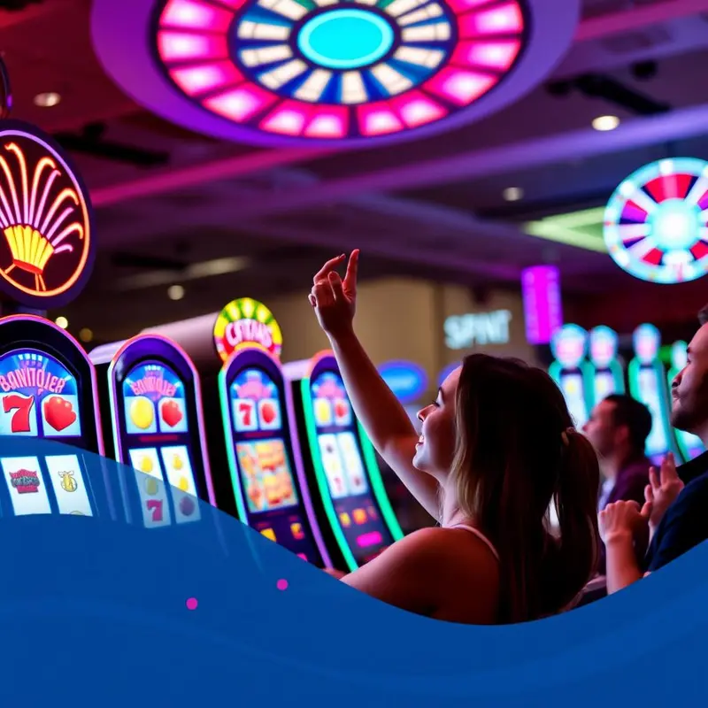 A player is seen mesmerized by the virtual spinning reels of an online slot machine.