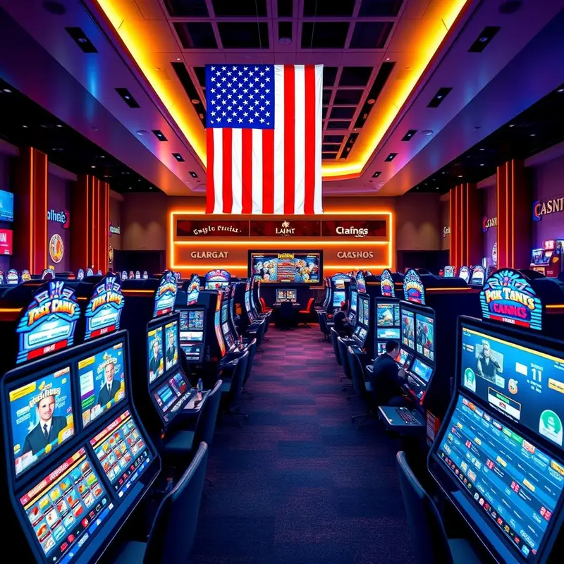 A visual representation of the regulatory framework for online gambling across different U.S. states as of 2025.