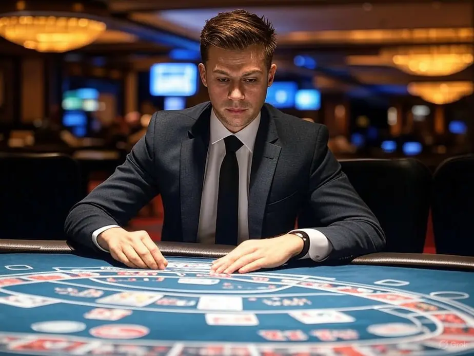 A sophisticated gaming setup highlighting premium online blackjack sites.