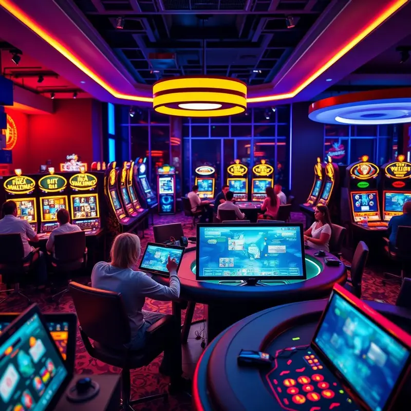 Players engaging with cutting-edge online casino platforms across various devices.
